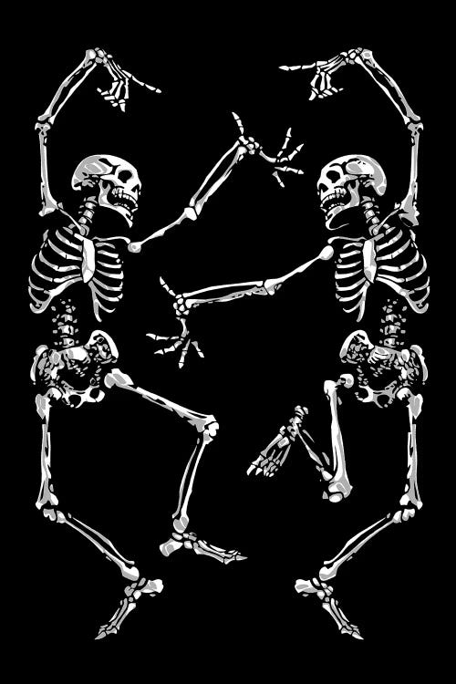 Dancing Skeletons Black