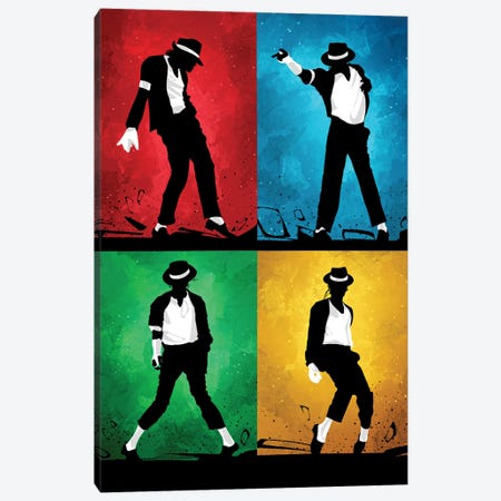 Michael Jackson Silhouettes Canvas Print #AKM443} by Nikita Abakumov Canvas Wall Art