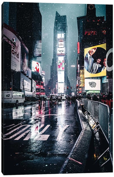New York IV Canvas Art Print - Times Square