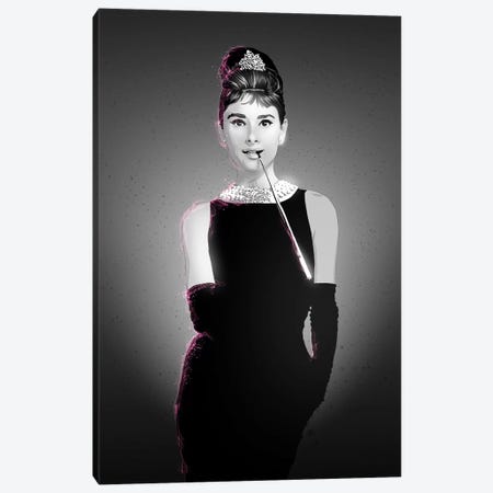 Audrey Hepburn Canvas Print #AKM4} by Nikita Abakumov Art Print
