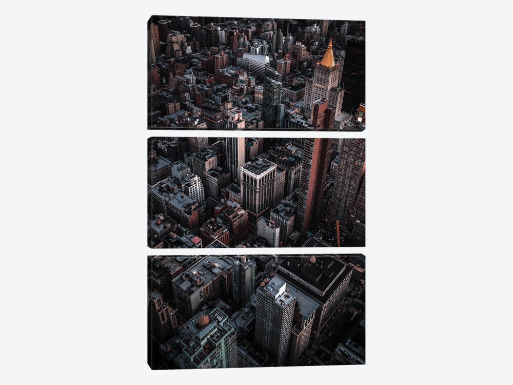 New York XXIV by Nikita Abakumov 3-piece Canvas Print