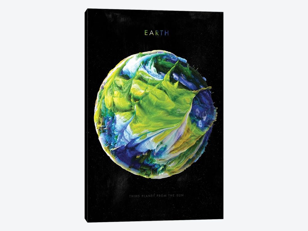 Solar System Earth by Nikita Abakumov 1-piece Canvas Art Print