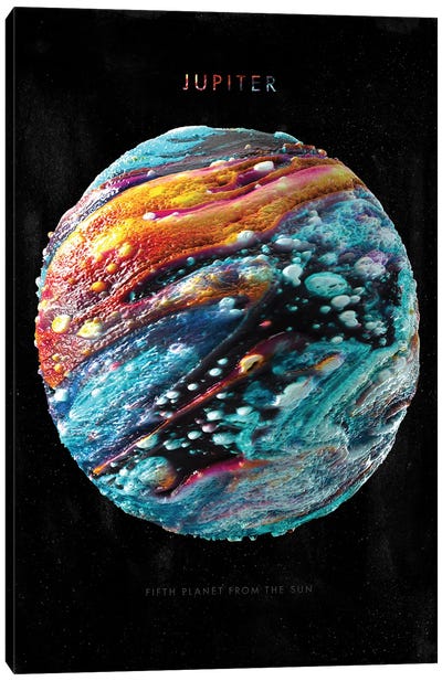 Solar System Jupiter Canvas Art Print - Nikita Abakumov