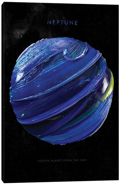 Solar System Neptune Canvas Art Print - Nikita Abakumov