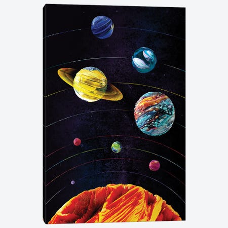 Solar System Portrait Canvas Print #AKM644} by Nikita Abakumov Canvas Art Print