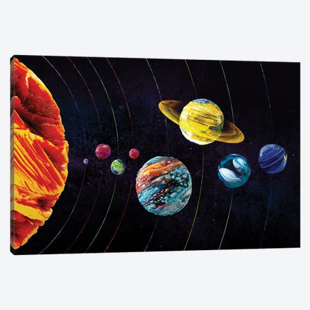 Solar System Landscape Canvas Print #AKM645} by Nikita Abakumov Canvas Art Print