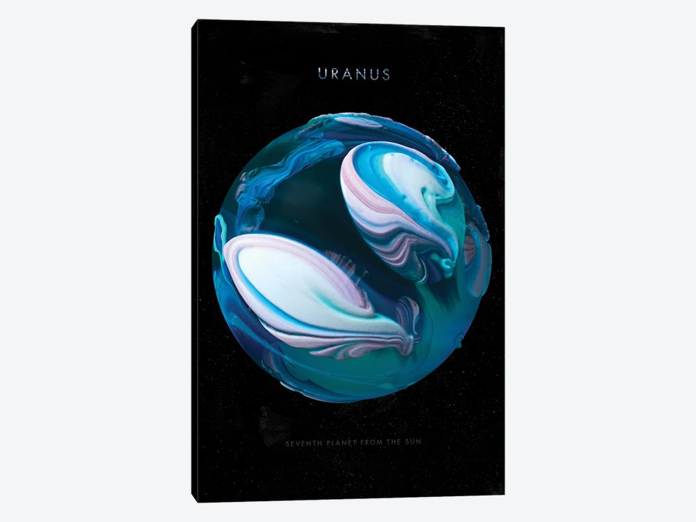 Solar System Uranus 1-piece Canvas Art