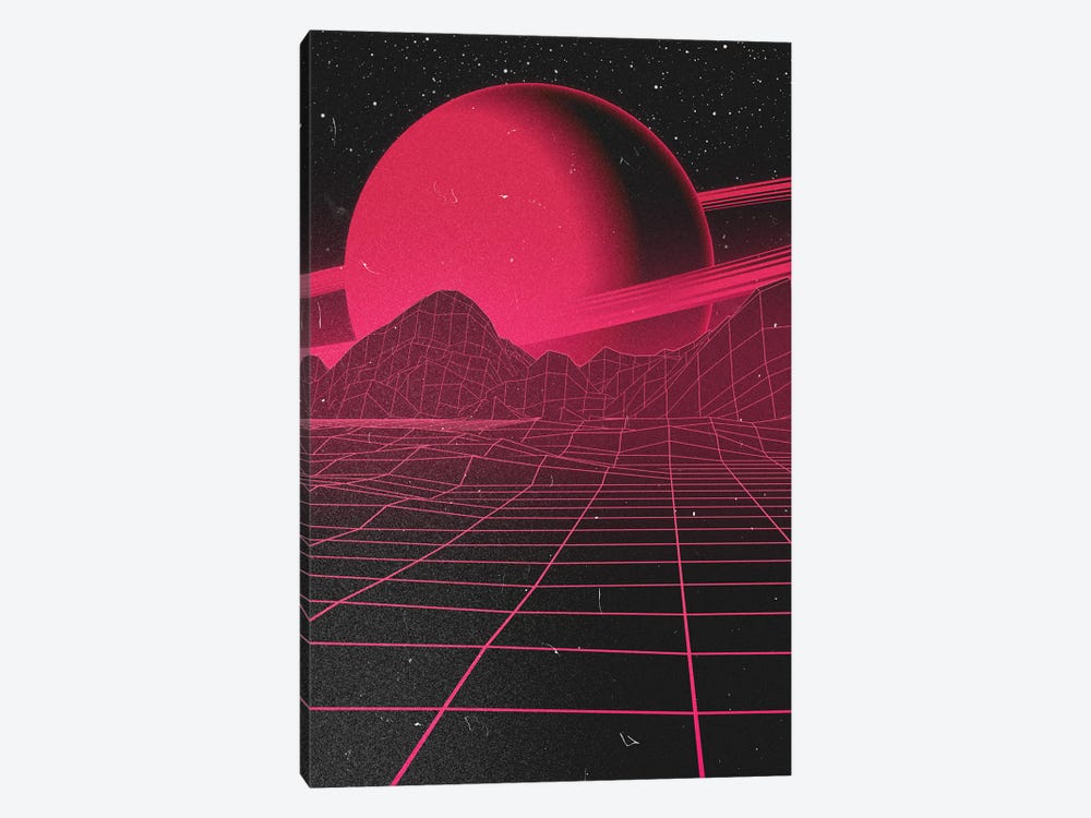 Retro Futurism Synthwave V by Nikita Abakumov 1-piece Canvas Art Print
