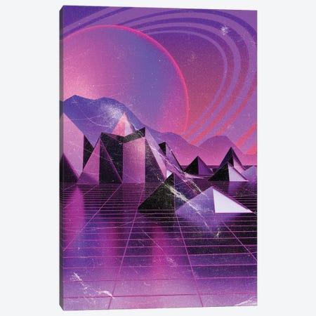 Retro Futurism Synthwave VII Canvas Print #AKM655} by Nikita Abakumov Canvas Artwork