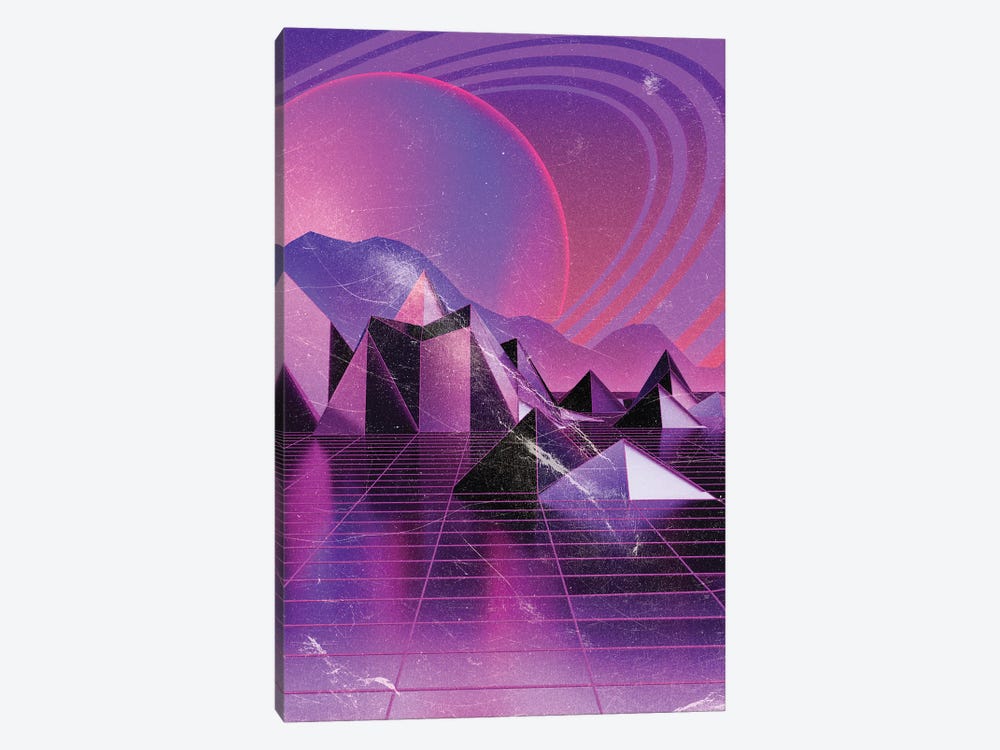 Retro Futurism Synthwave VII by Nikita Abakumov 1-piece Canvas Print