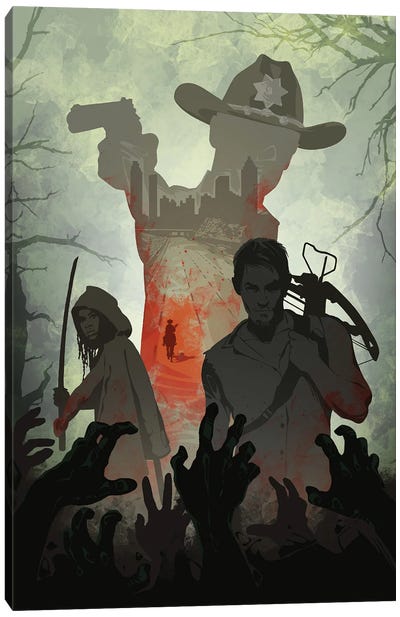 The Walking Dead Canvas Art Print - Michonne