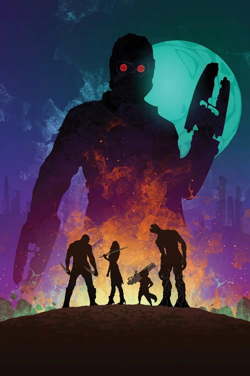 Guardians Of The Galaxy by Nikita Abakumov wall art