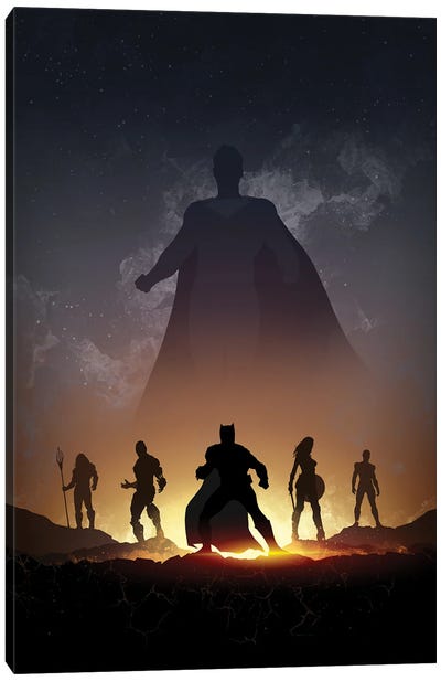 Justice League Canvas Art Print - Superman