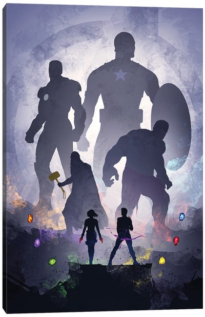 Avengers Canvas Art Print - Comic Book Character Art