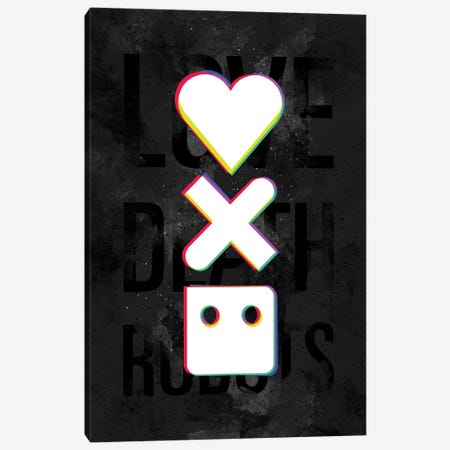 Love Death Robots Shift Logo Canvas Print #AKM700} by Nikita Abakumov Canvas Print