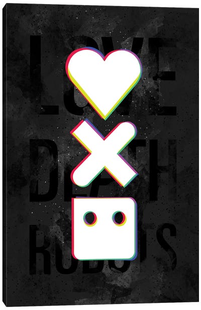 Love Death Robots Shift Logo Canvas Art Print - Nikita Abakumov