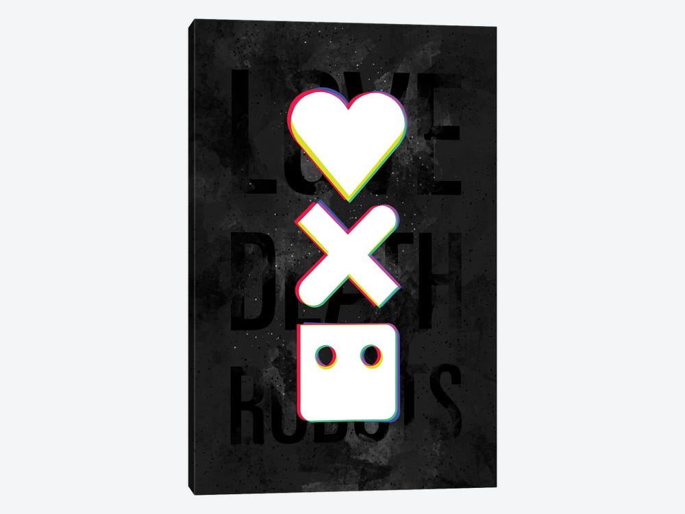 Love Death Robots Shift Logo by Nikita Abakumov 1-piece Canvas Wall Art