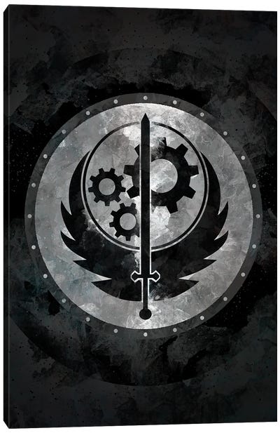 Fallout Brotherhood Of Steel Canvas Art Print - Limited Edition Video Game Art