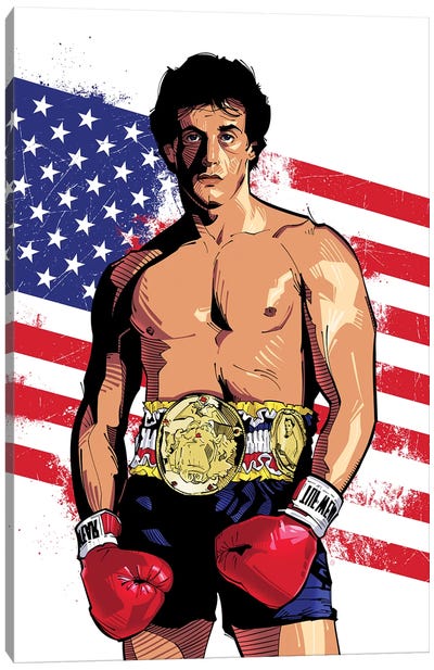 Rocky Canvas Art Print - Sports Film Art