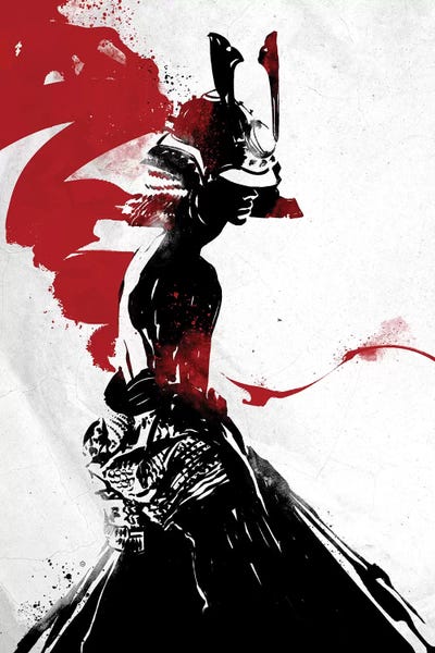 Japanese Décor: Samurai Girl by Nikita Abakumov