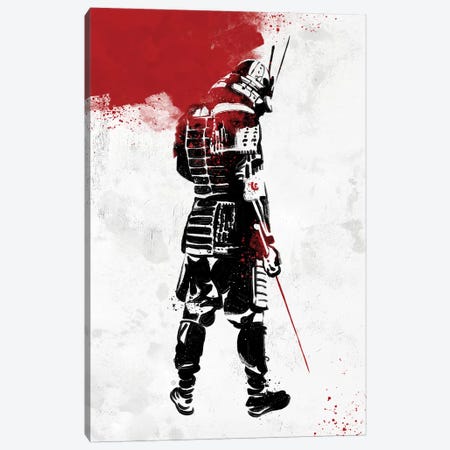 Samurai Warrior Canvas Print #AKM79} by Nikita Abakumov Canvas Wall Art