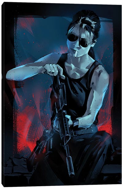 Sarah Connor Canvas Art Print - The Terminator
