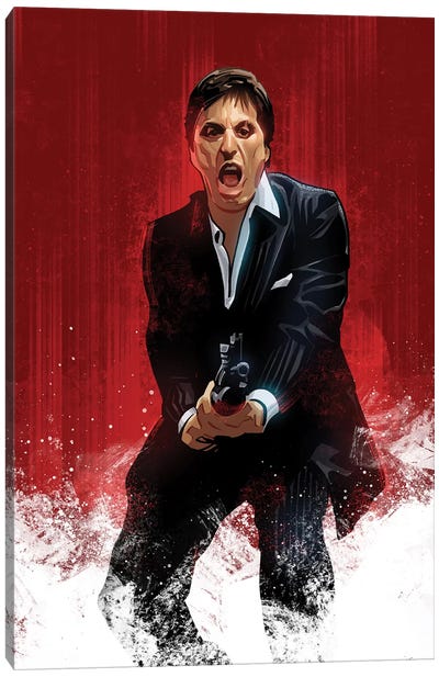 Scarface Canvas Art Print - Best Selling TV & Film
