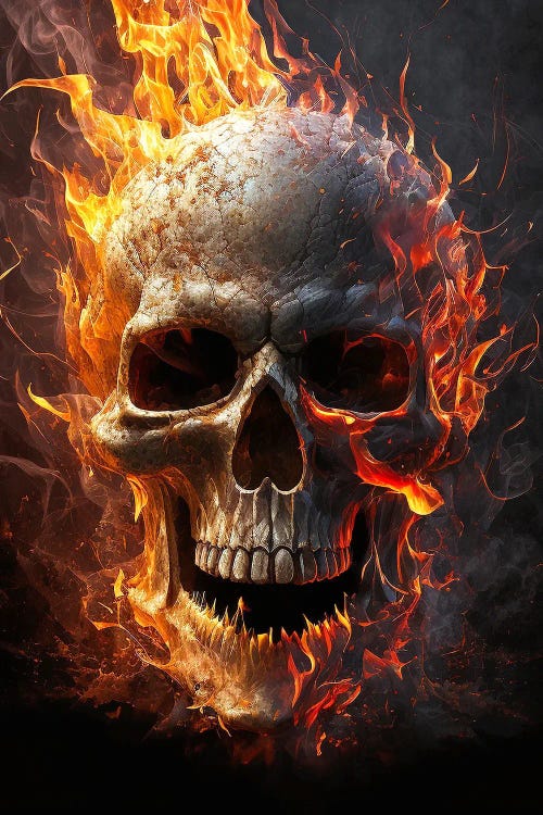 Fire Flame Skull