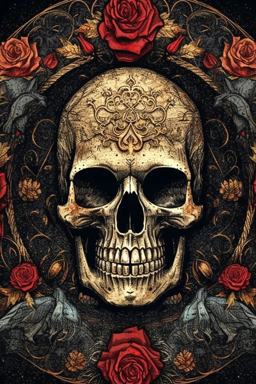 Roses Skull