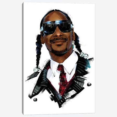 Snoop Dogg Canvas Print #AKM85} by Nikita Abakumov Canvas Art
