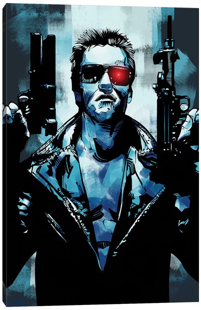 Terminator 3 Canvas Art Print - Arnold Schwarzenegger