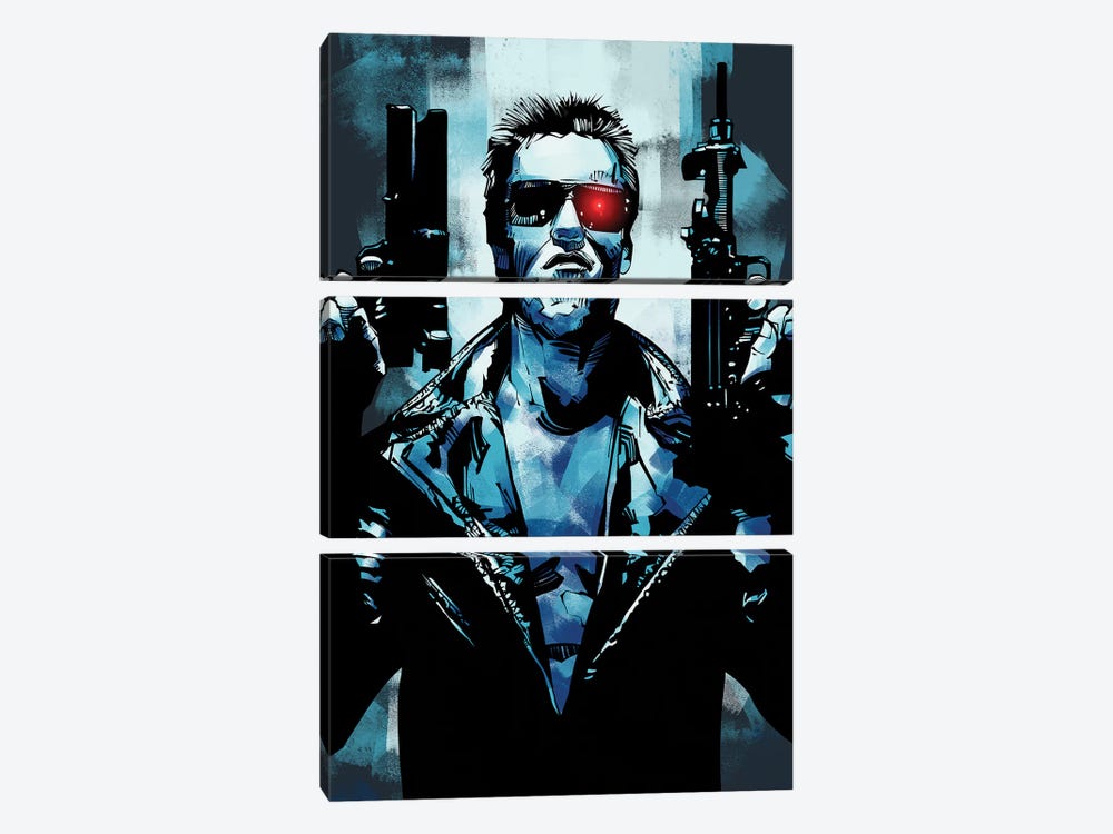 Terminator 3 by Nikita Abakumov 3-piece Canvas Art