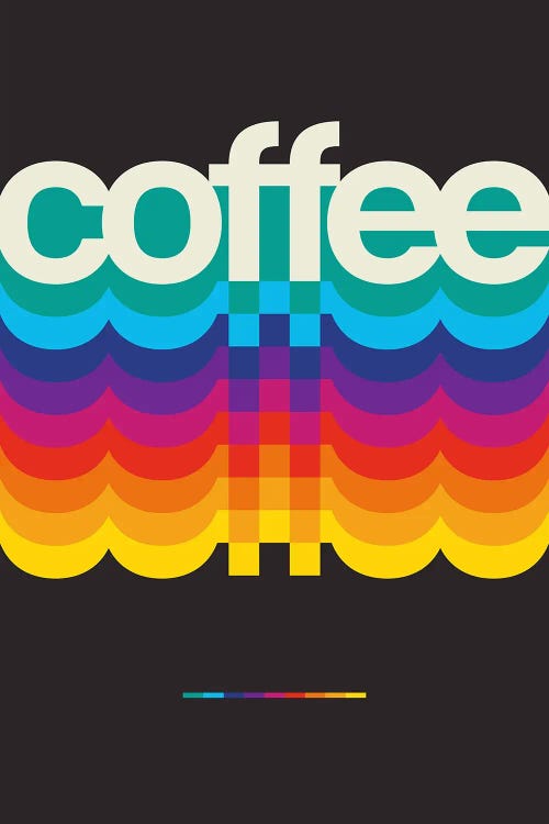 Coffee Retro Vintage B by Nikita Abakumov wall art