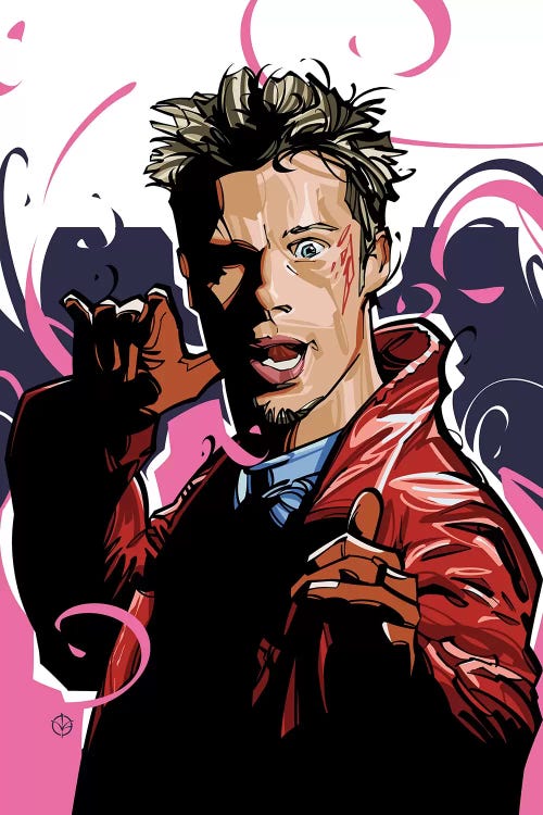 Tyler Durden by Nikita Abakumov wall art