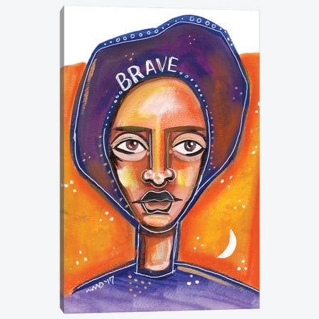 Brave Canvas Print #AKR57} by Akaimi the Artist Canvas Art