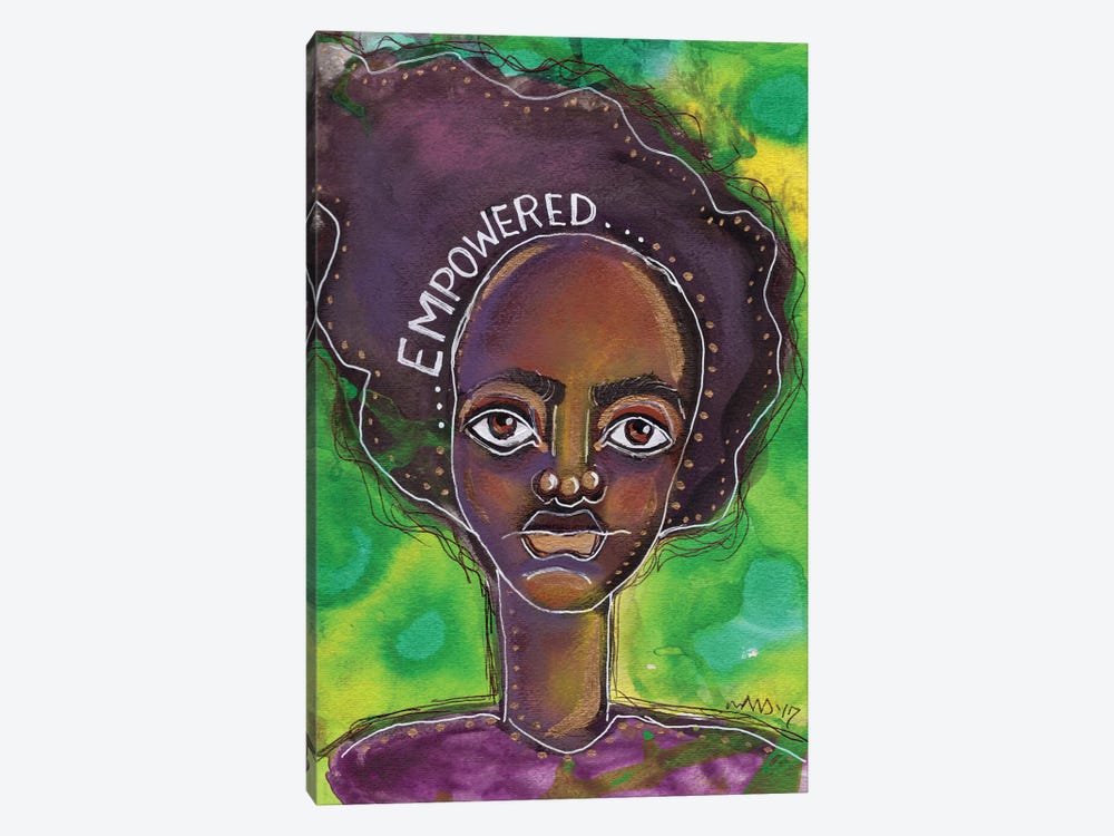 Empowered by Akaimi the Artist 1-piece Canvas Print