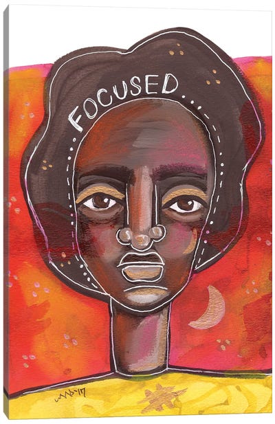 Focused Canvas Art Print - Black Lives Matter Art