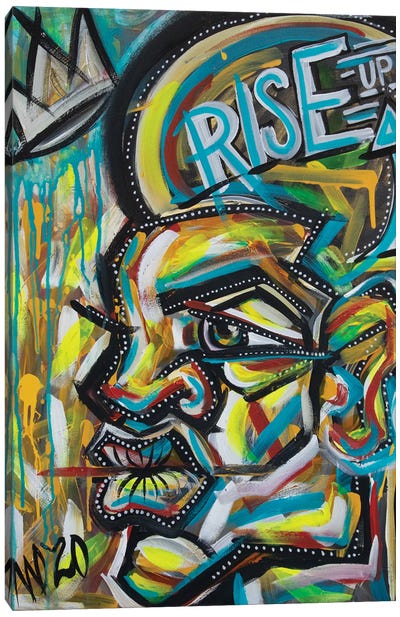 Rise Up Canvas Art Print - Black Joy