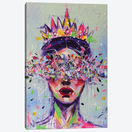 The Queen Canvas Print #AKT106} by Aliaksandra Tsesarskaya Canvas Print