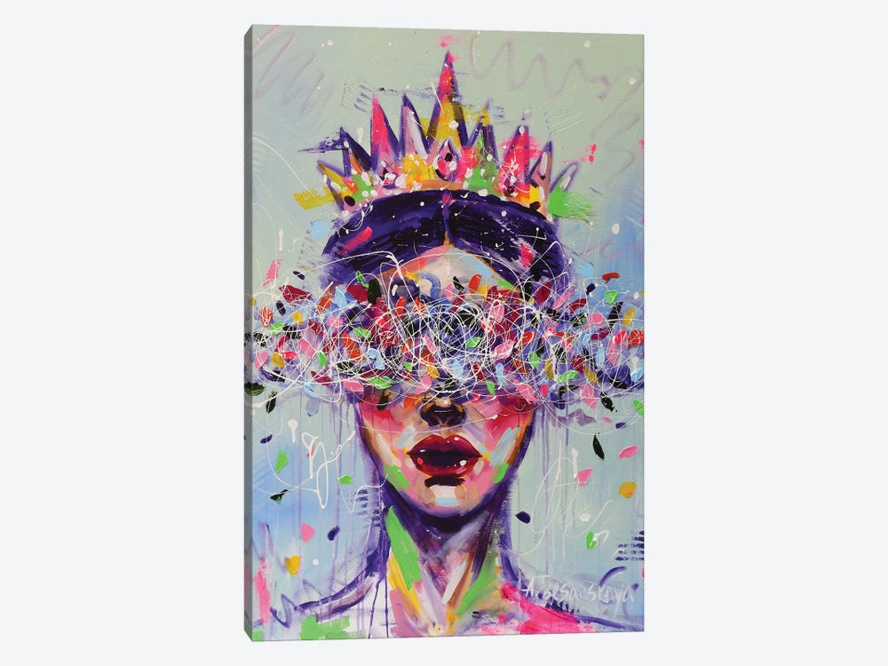 The Queen by Aliaksandra Tsesarskaya 1-piece Canvas Art Print