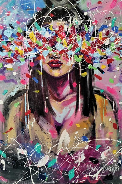 Free by Aliaksandra Tsesarskaya art print