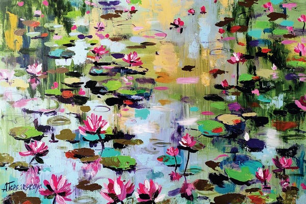Lilies: Lake With Water Lilies by Aliaksandra Tsesarskaya
