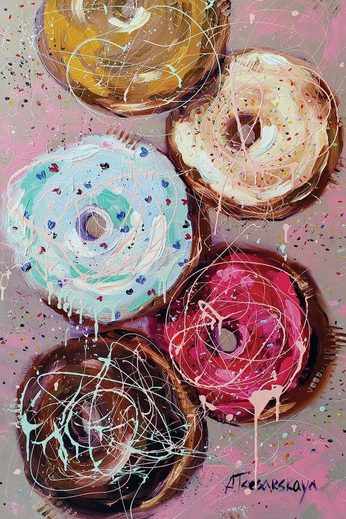 Sweet Donuts by Aliaksandra Tsesarskaya wall art