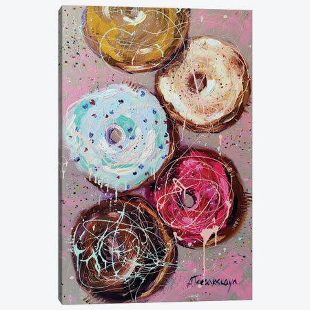 Sweet Donuts Canvas Print #AKT133} by Aliaksandra Tsesarskaya Canvas Print