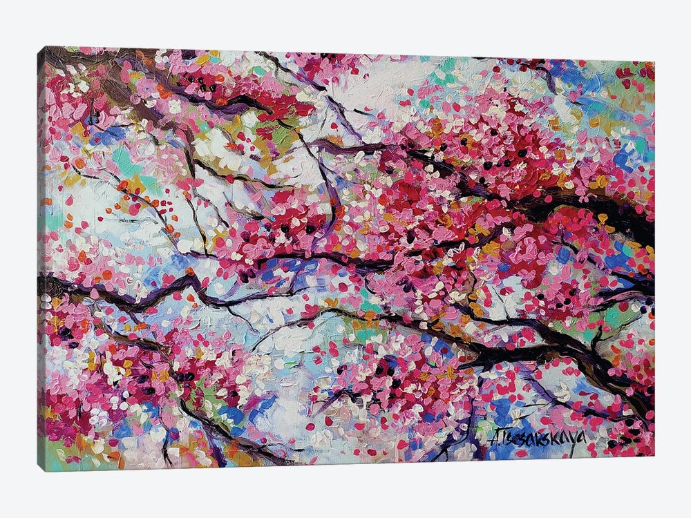 Cherry Blossom by Aliaksandra Tsesarskaya 1-piece Canvas Artwork