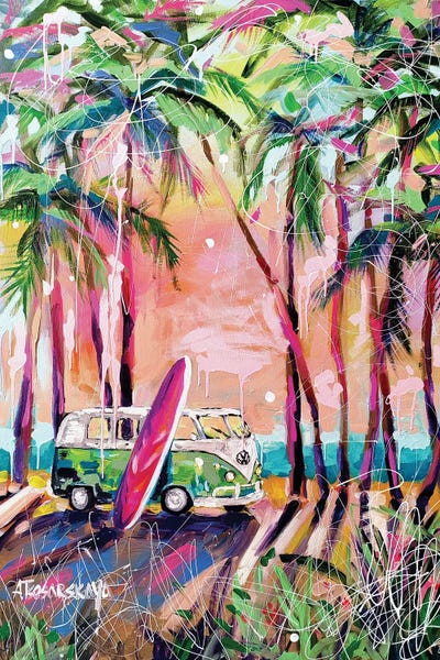 Fine Art Print: Hippie Caravan by Aliaksandra Tsesarskaya