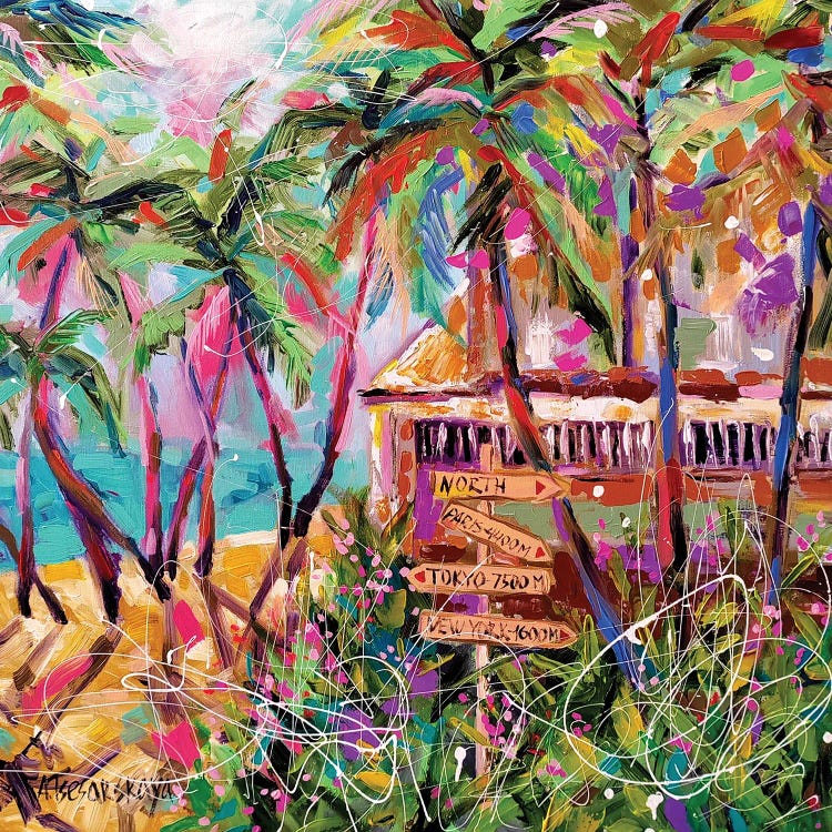 Paradise by Aliaksandra Tsesarskaya wall art