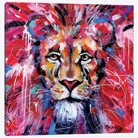 Lion King Canvas Print #AKT145} by Aliaksandra Tsesarskaya Canvas Art Print