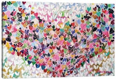 Canvas Art Print Online Vibrant Valentines Day Heart - threadbuilt —  threadbuilt