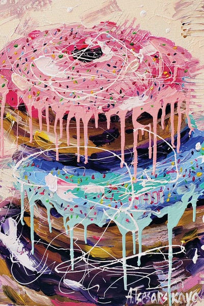 Donuts: Colorful Sweet Donuts by Aliaksandra Tsesarskaya